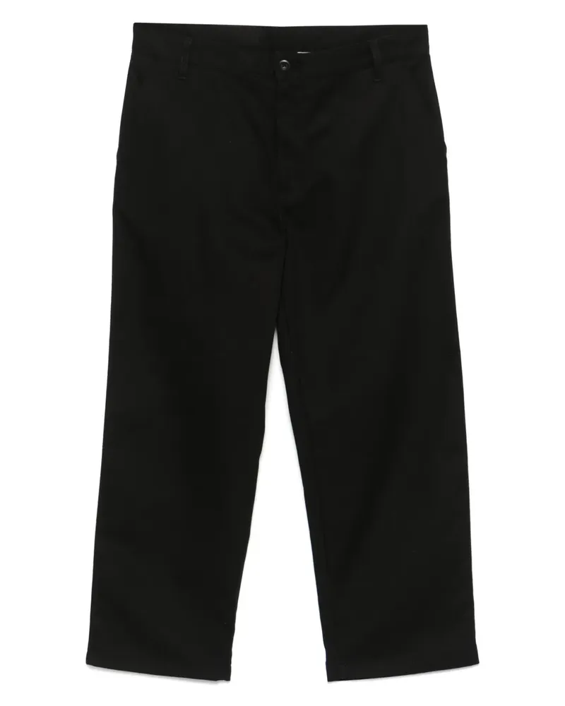 Carhartt WIP Hose mit Logo-Patch - Schwarz Schwarz