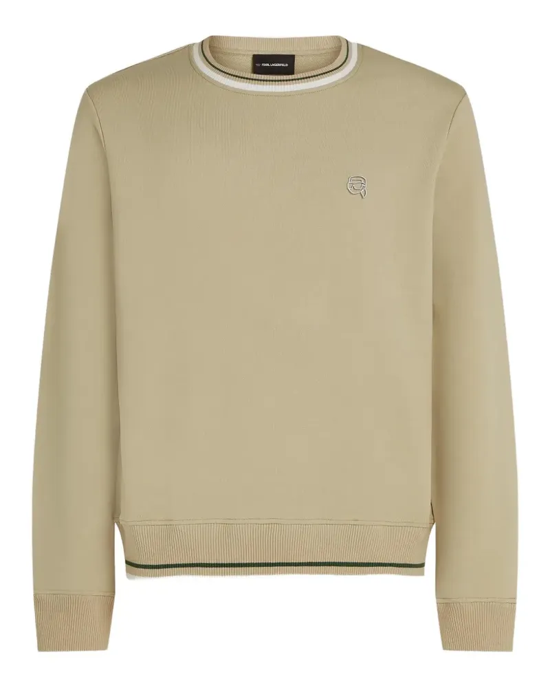 Karl Lagerfeld Sweatshirt mit Logo-Stickerei - Nude Nude