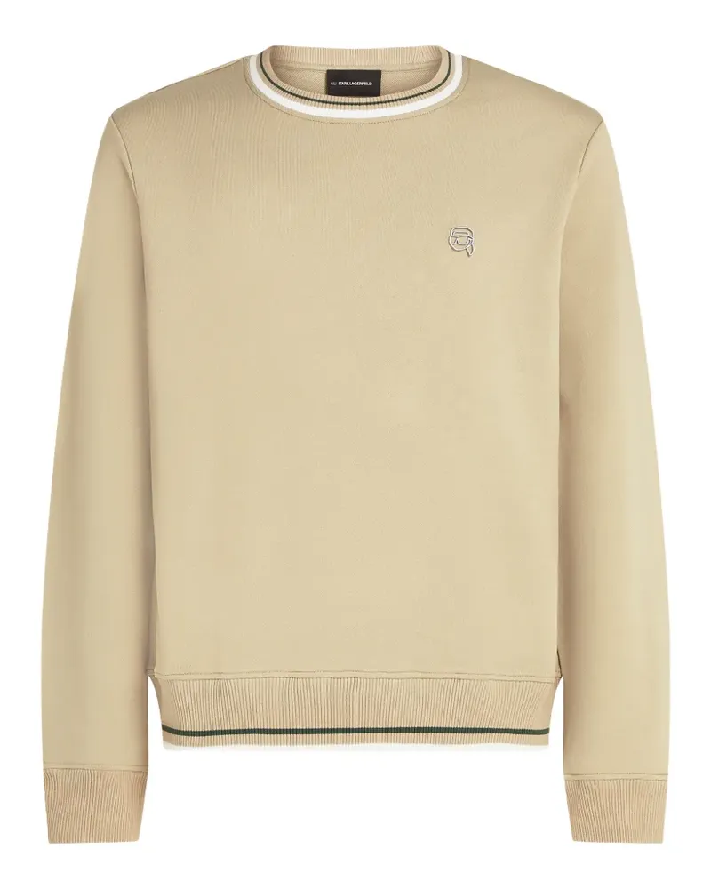 Karl Lagerfeld Sweatshirt mit Logo-Stickerei - Nude Nude