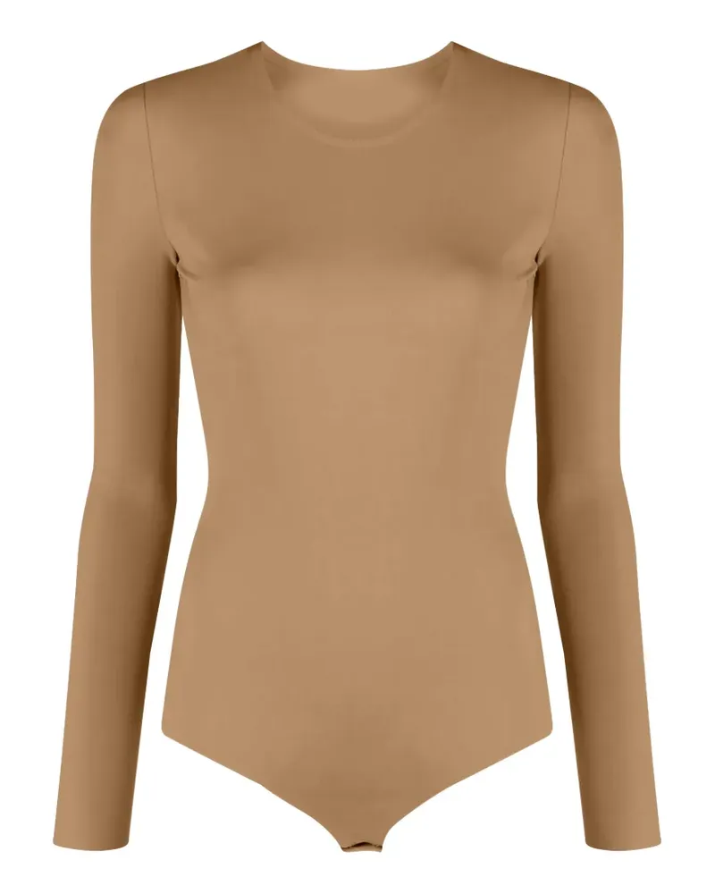 OLYMPIAH pearl scuba bodysuit - Nude Nude