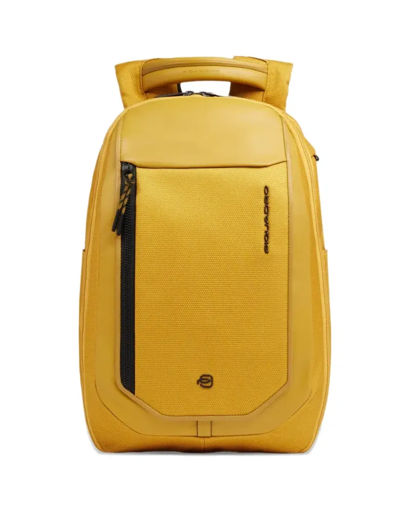Piquadro Reise-Rucksack mit Logo - Gelb Gelb
