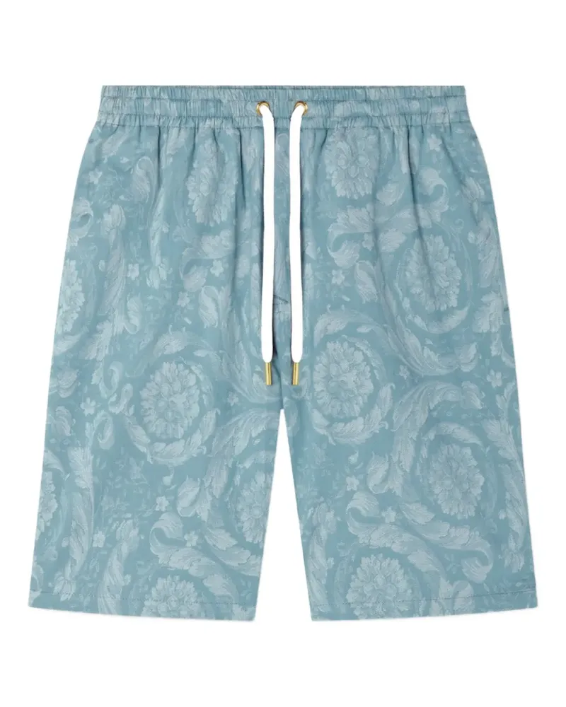Versace Shorts mit Barocco-Print - Blau Blau