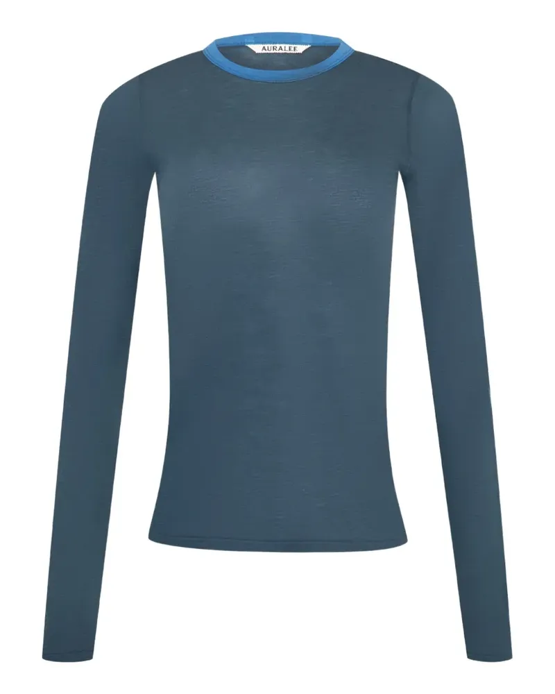 AURALEE Langärmeliges T-Shirt - Blau Blau