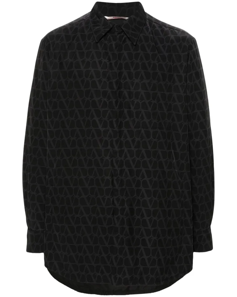 Valentino Garavani Hemdjacke mit Toile Iconographe-Print - Schwarz Schwarz