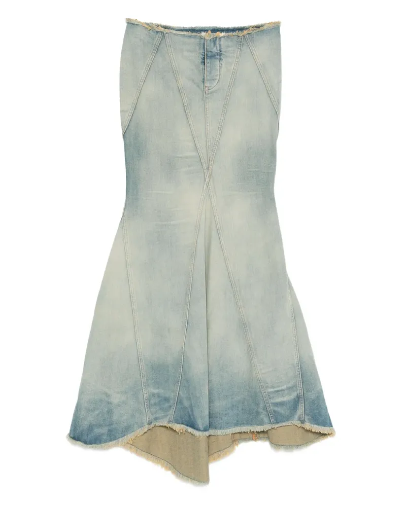 OFF-WHITE Ausgefranster Rock - Blau Blau