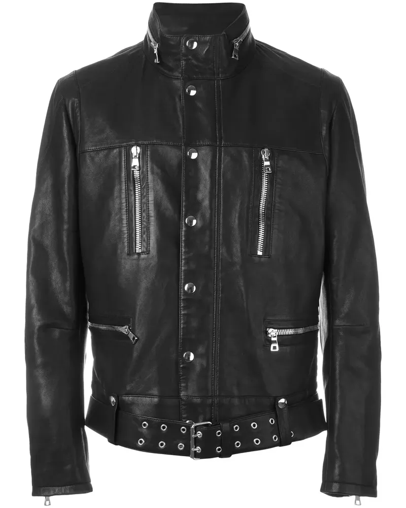 Balmain Jacke mit Gürtel - Schwarz Schwarz