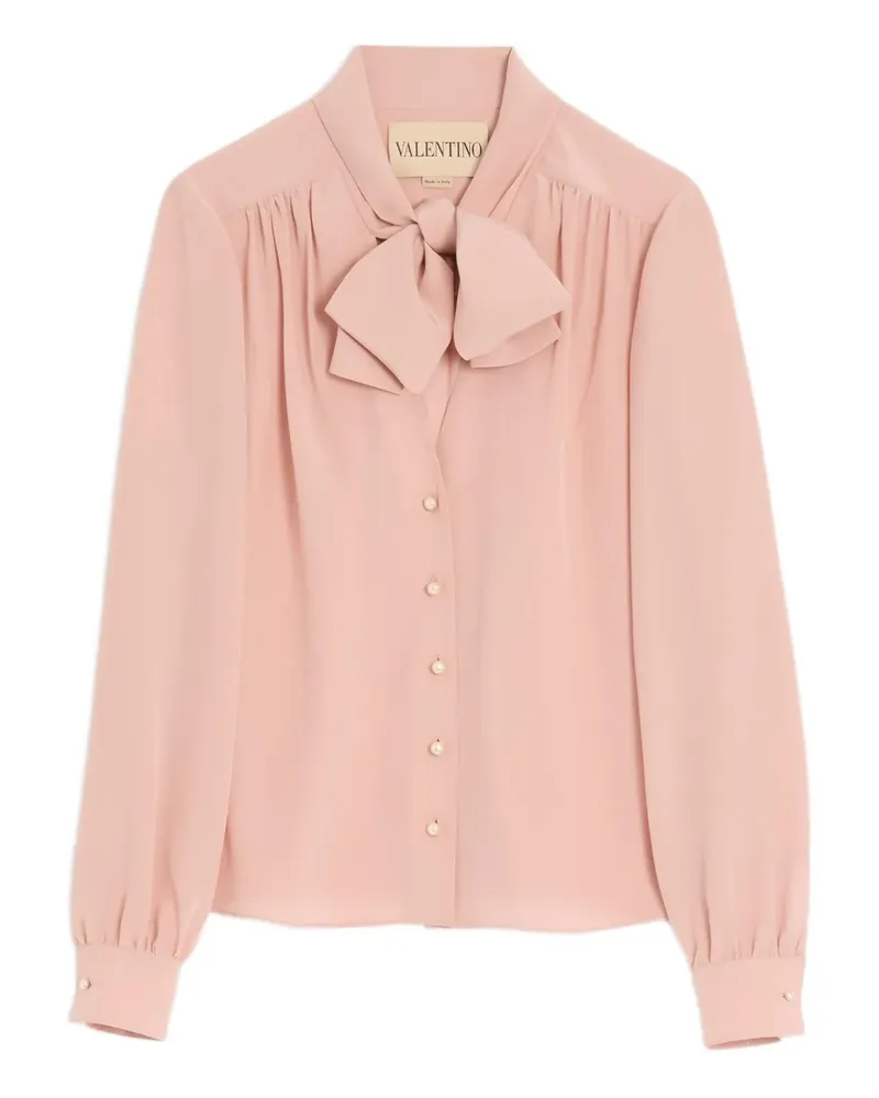 Valentino Garavani Hemd aus Crêpe de Chine - Rosa Rosa