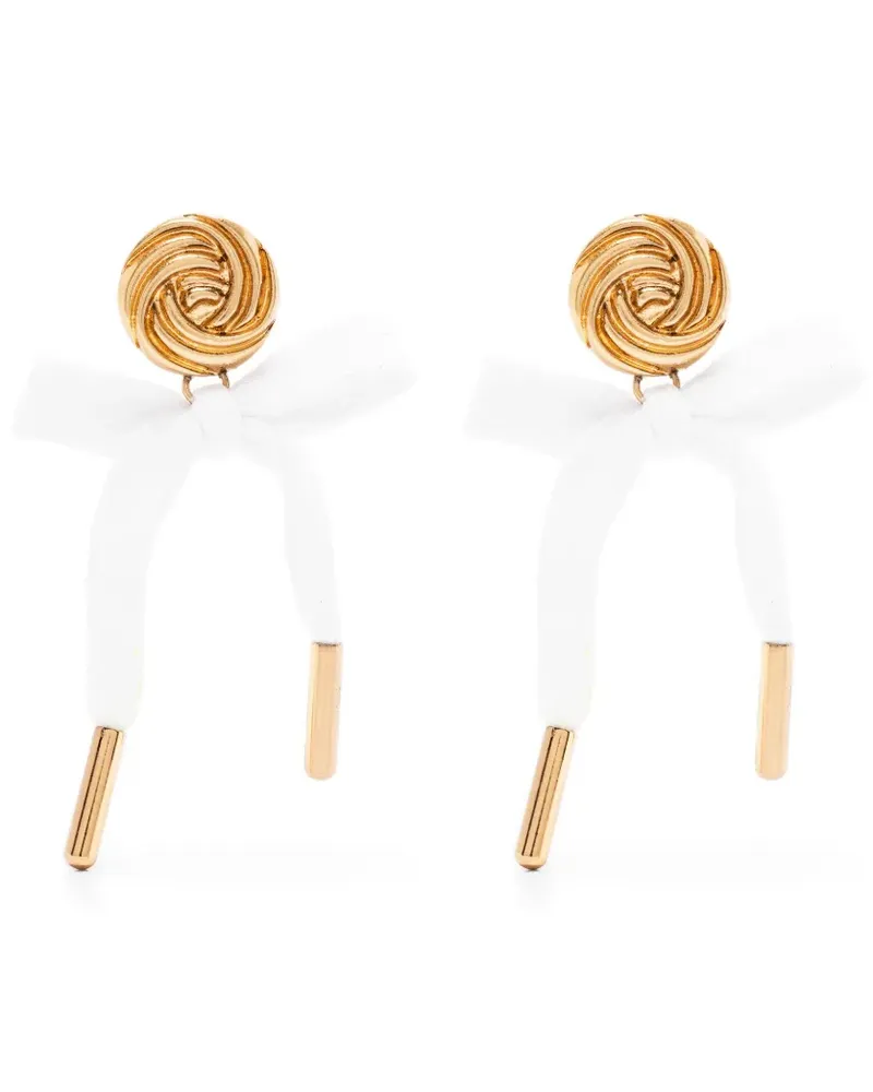 Moschino Ohrringe mit Schleifendetail - Gold Gold