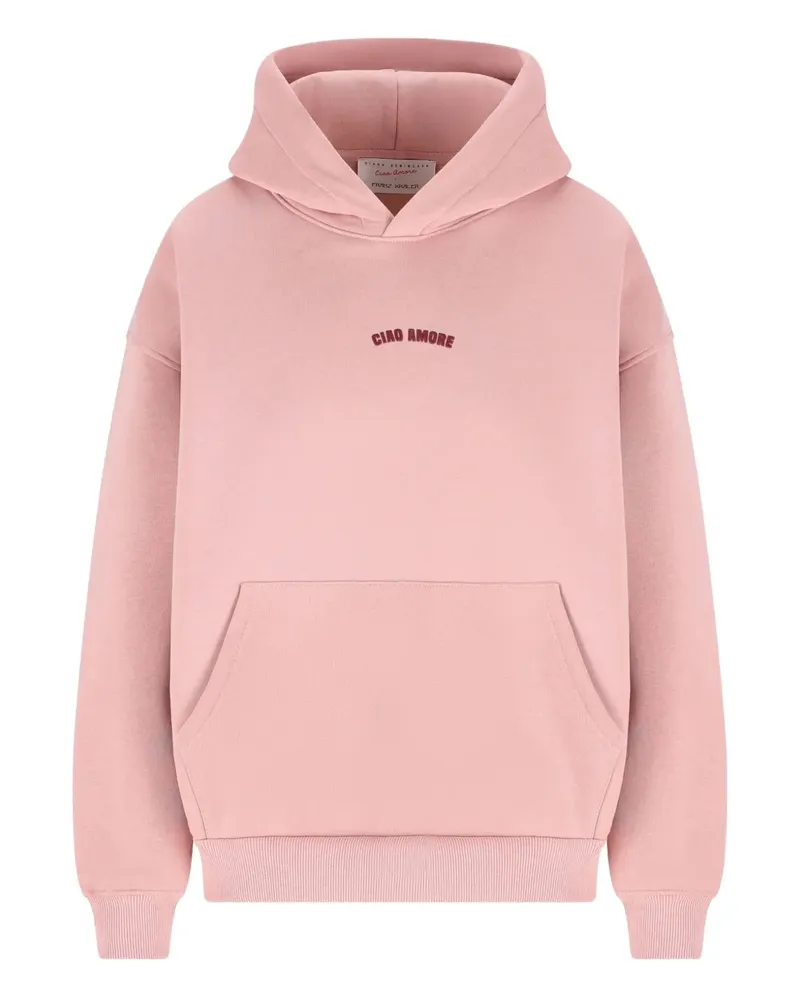 Giada Benincasa Bestickter Hoodie - Rosa Rosa