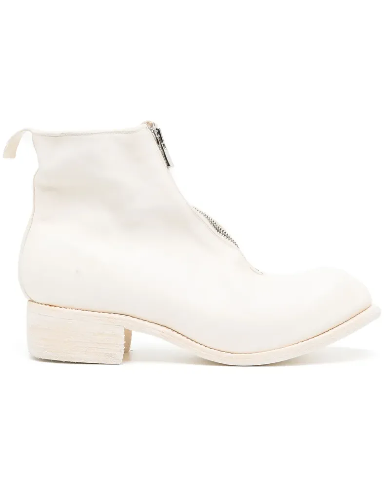 GUIDI Knöchelhohe Stiefel 45mm - Weiß Weiß