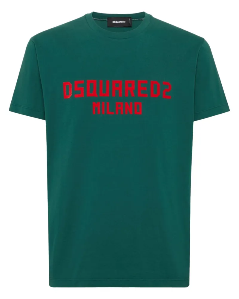 Dsquared2 T-Shirt mit Logo-Print - Grün Grün