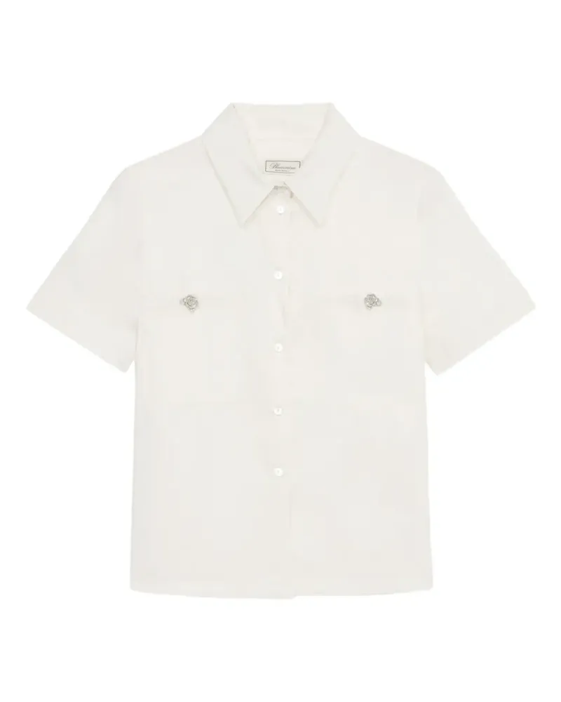 Blumarine Kurzärmeliges Hemd - Weiß Weiß