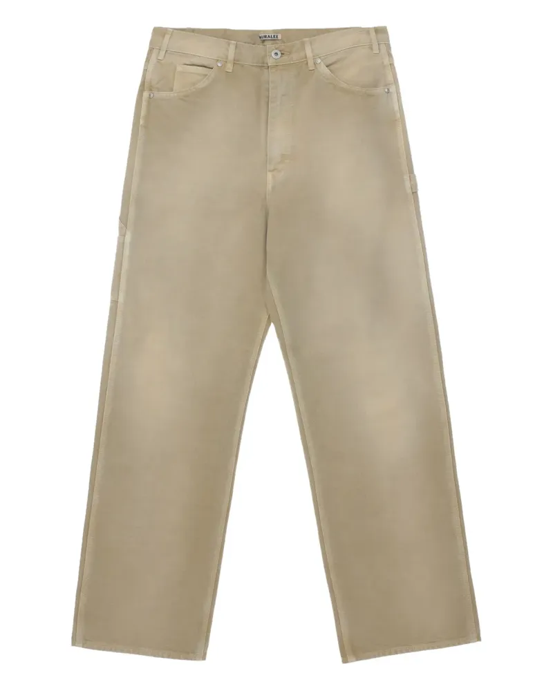 AURALEE Ausgeblichene Jeans - Nude Nude