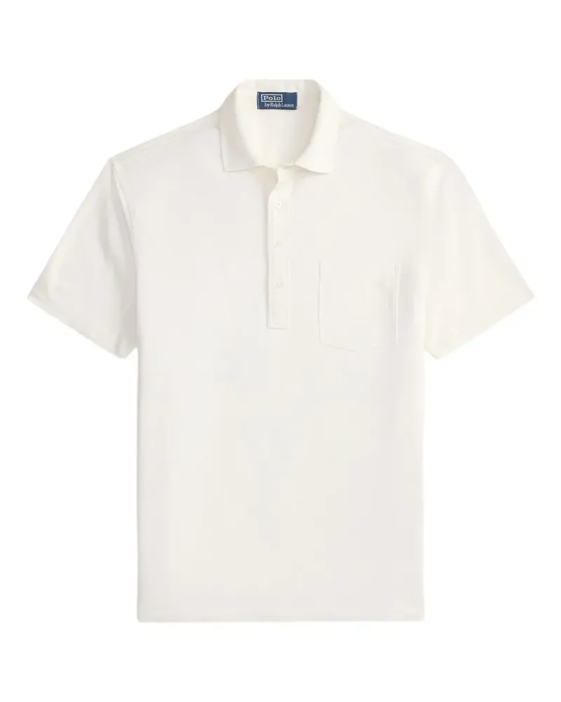 Ralph Lauren Pikee-Poloshirt aus Leinen - Weiß Weiß