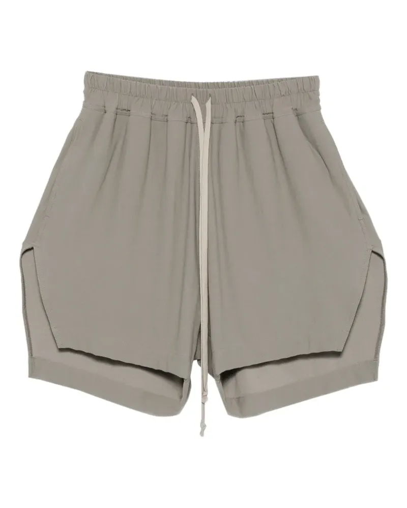Rick Owens Boxers drawstring side-slit shorts - Grau Grau