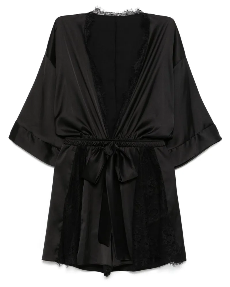ALCHEMY x Lia Aram Playsuit mit Spitzenbesatz - Schwarz Schwarz