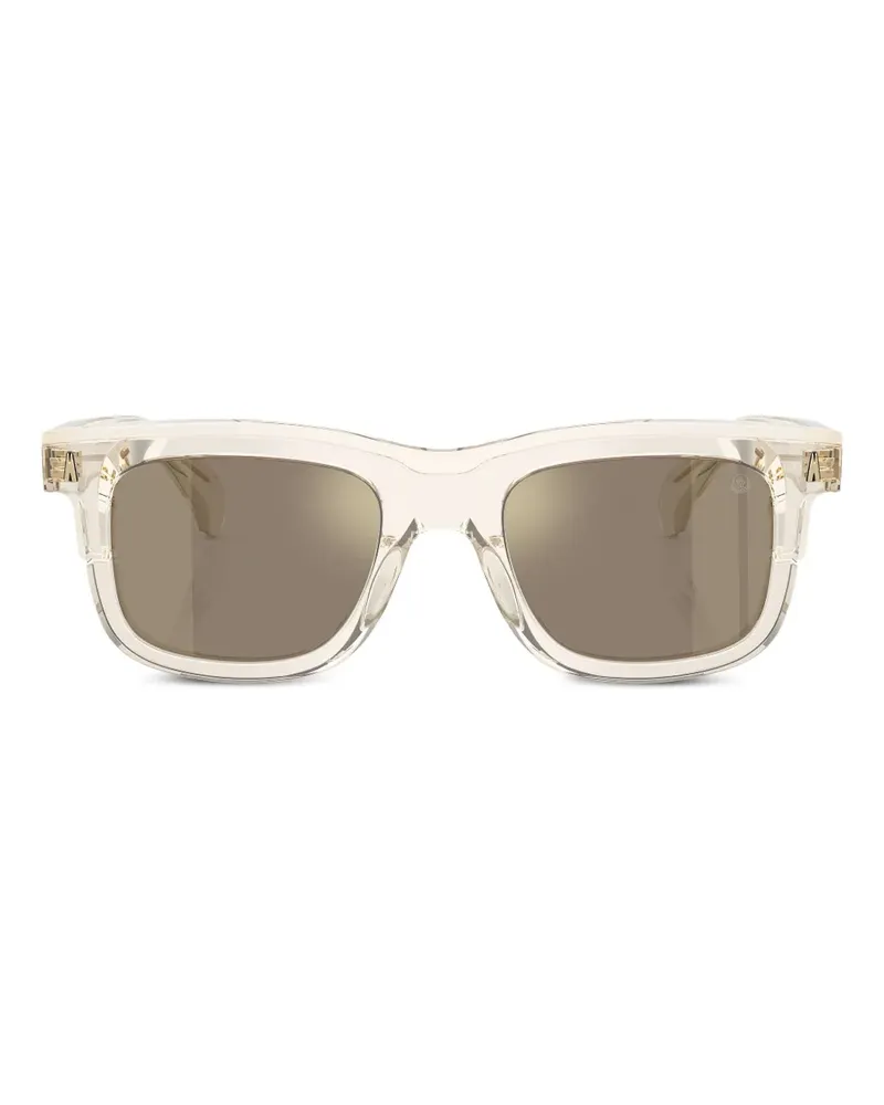 Moncler Eckige Sonnenbrille - Nude Nude
