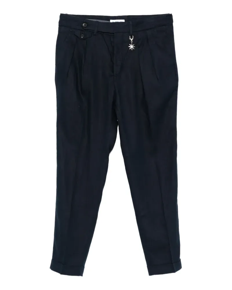 Manuel Ritz pleated trousers - Blau Blau