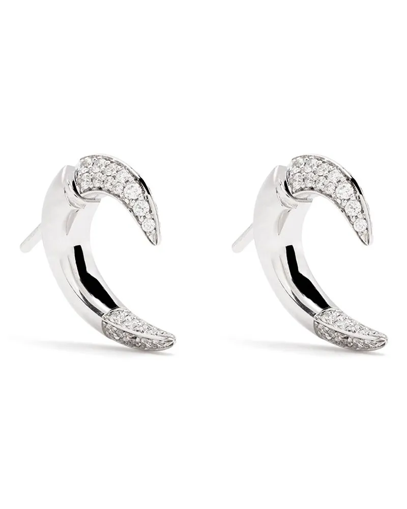 Shaun Leane 18kt Weißgoldohrringe mit Diamanten - Silber Silber
