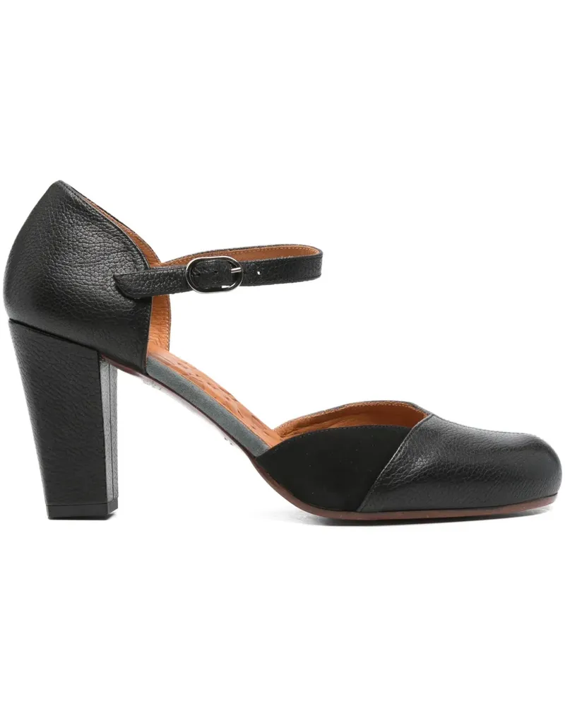 Chie Mihara Nica Pumps mit Knöchelriemen 85mm - Schwarz Schwarz