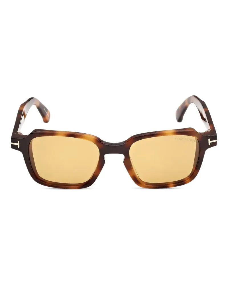 Tom Ford tortoiseshell-effect square-frame sunglasses - Braun Braun