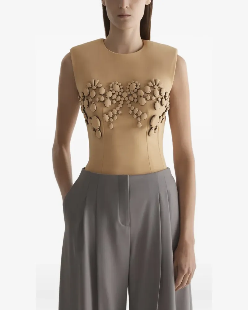 Thierry Mugler Verziertes Top - Nude Nude