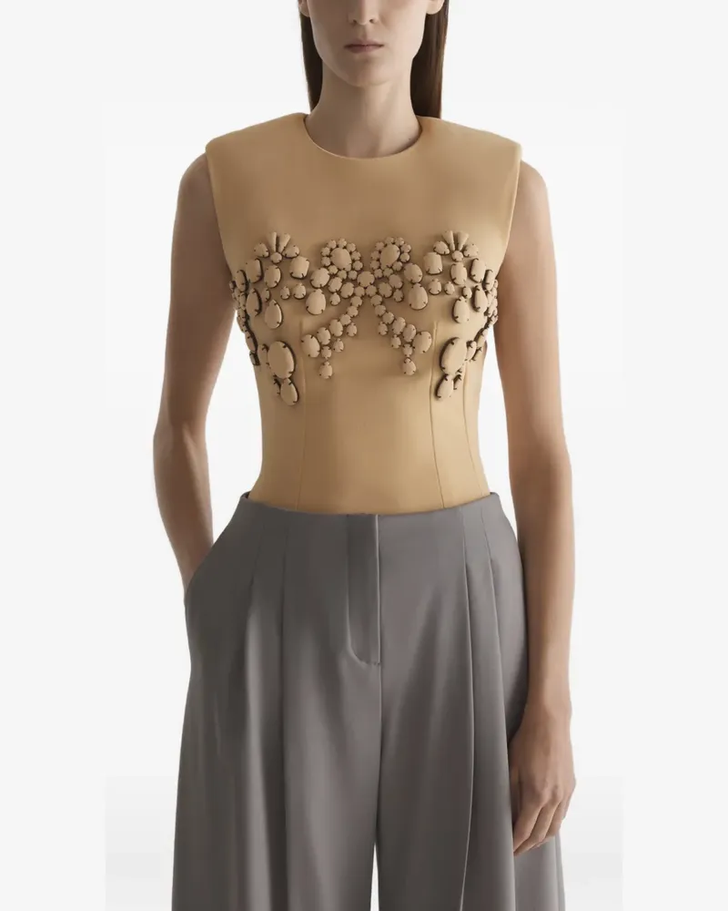 Thierry Mugler Verziertes Top - Nude Nude