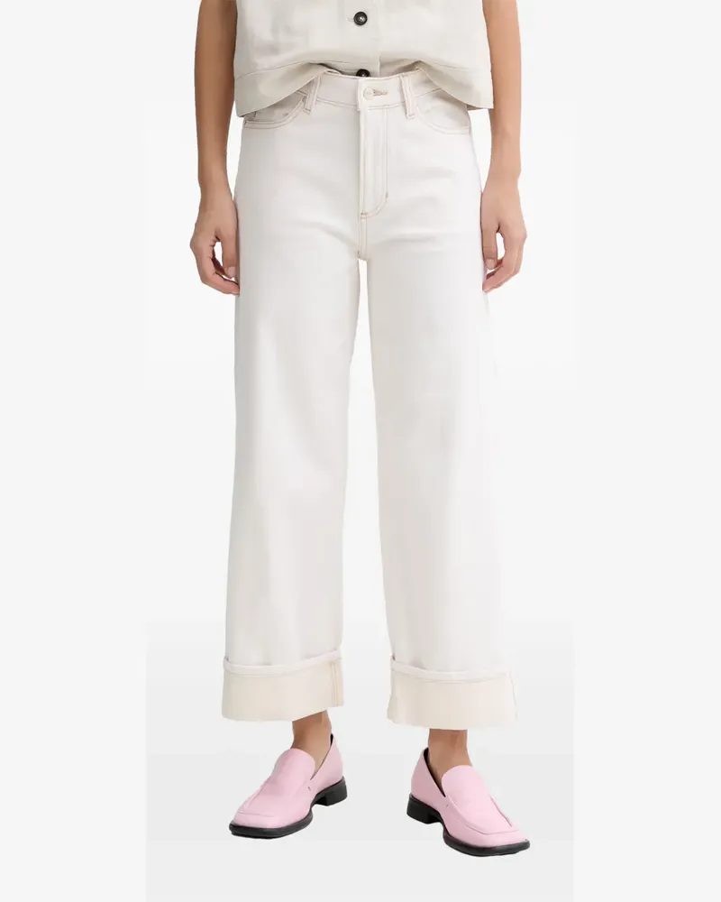 Marc O'Polo Jeans mit Umschlag - Weiß Weiß