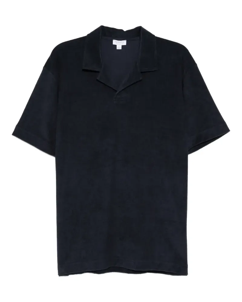 Sunspel Klassisches Poloshirt - Blau Blau