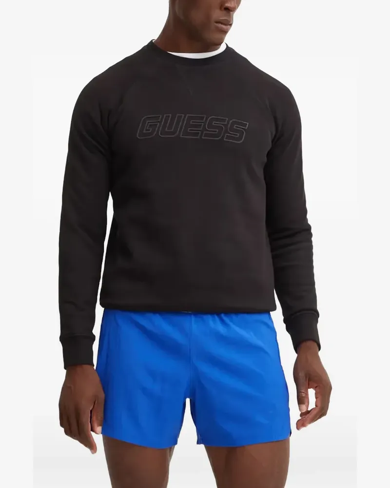 Guess Sweatshirt mit Raglanärmeln - Schwarz Schwarz