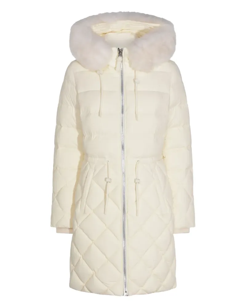 Mackage fur-trim quilted coat - Nude Nude
