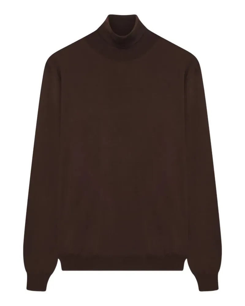 LARDINI wool turtleneck sweater - Braun Braun