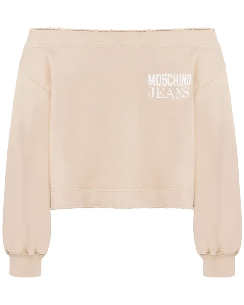 Moschino Sweatshirt mit Logo-Print - Nude Nude