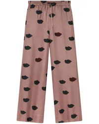 Stella McCartney Hose mit grafischem Print Rosa