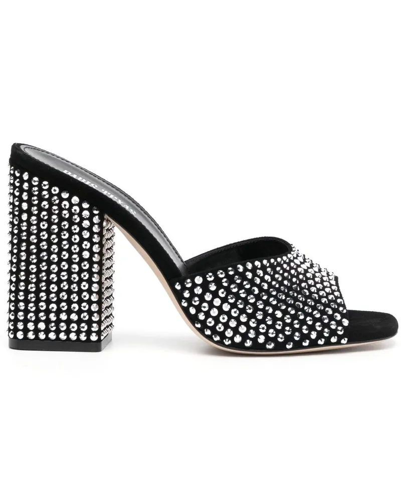 Paris Texas Holly Anja crystal-embellished mules Schwarz