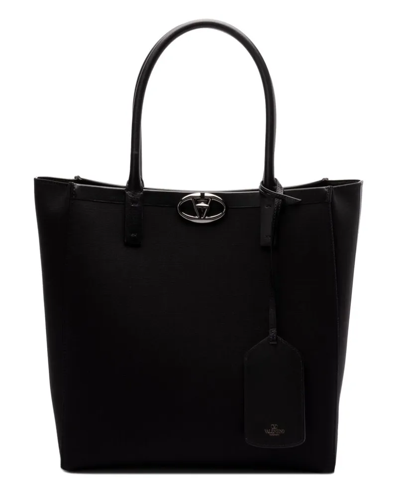 Valentino Garavani Tote Bag mit VLogo-Schloss - Schwarz Schwarz
