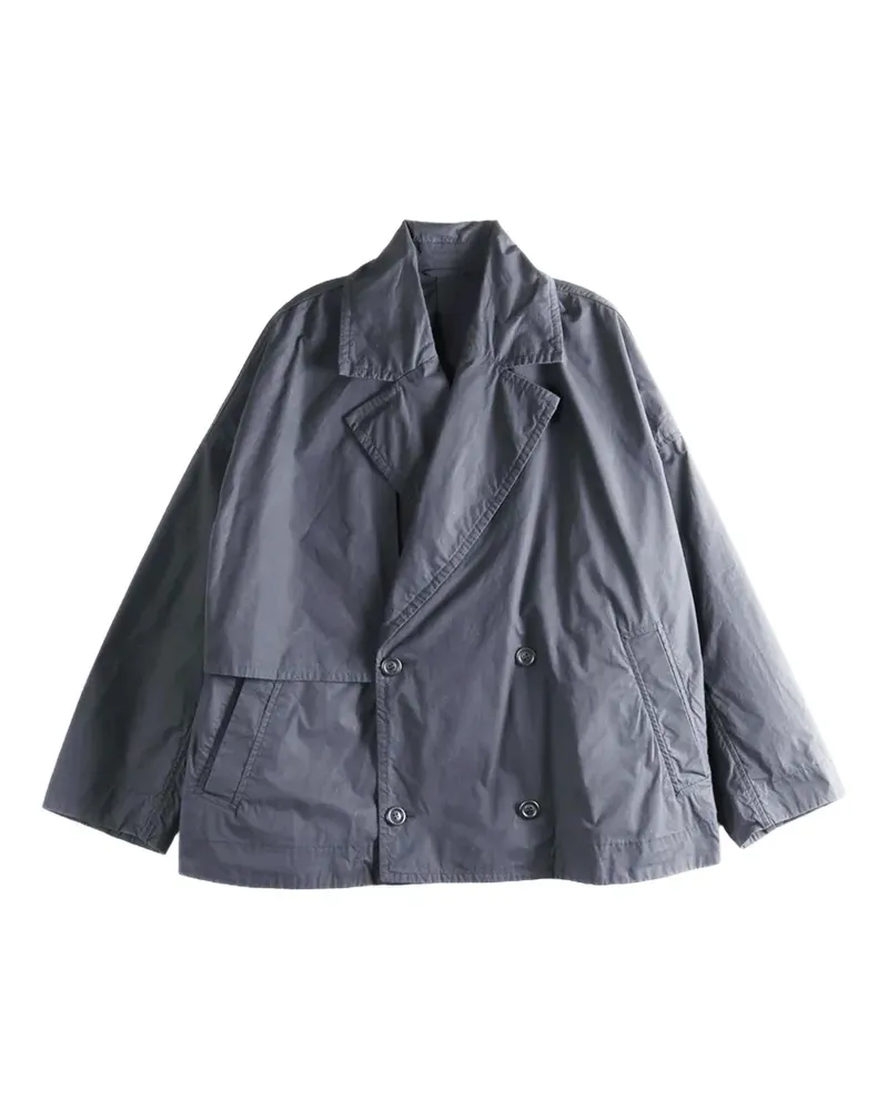 Casey Casey cotton double-breasted coat - Schwarz Schwarz