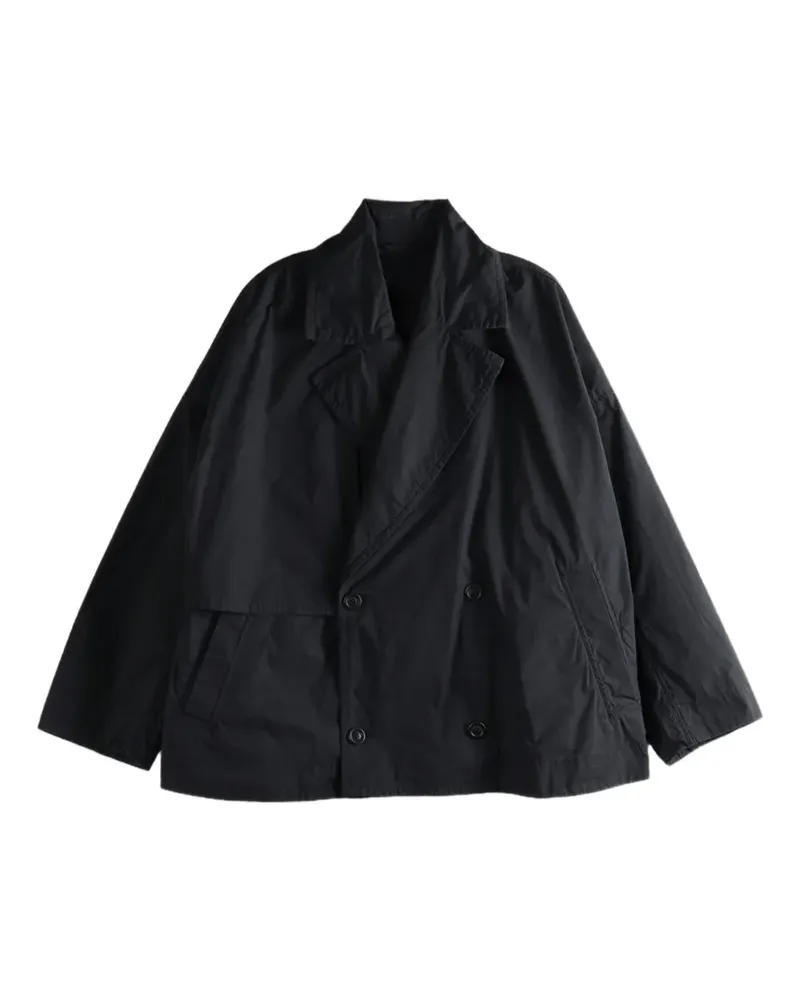 Casey Casey cotton double-breasted coat - Schwarz Schwarz