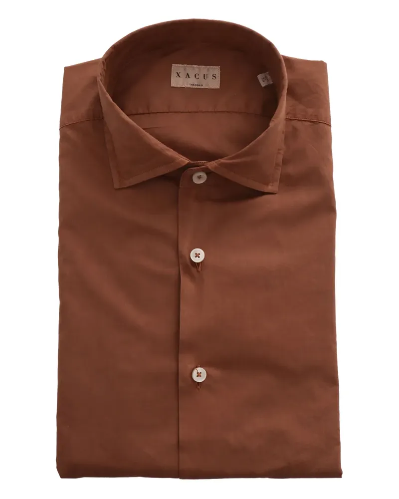 XACUS Button-down-Hemd aus Baumwolle - Braun Braun