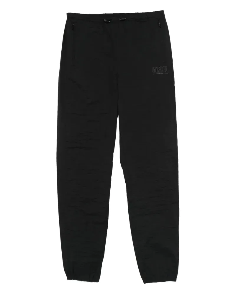 Diesel Jogginghose mit Logo-Stickerei - Schwarz Schwarz