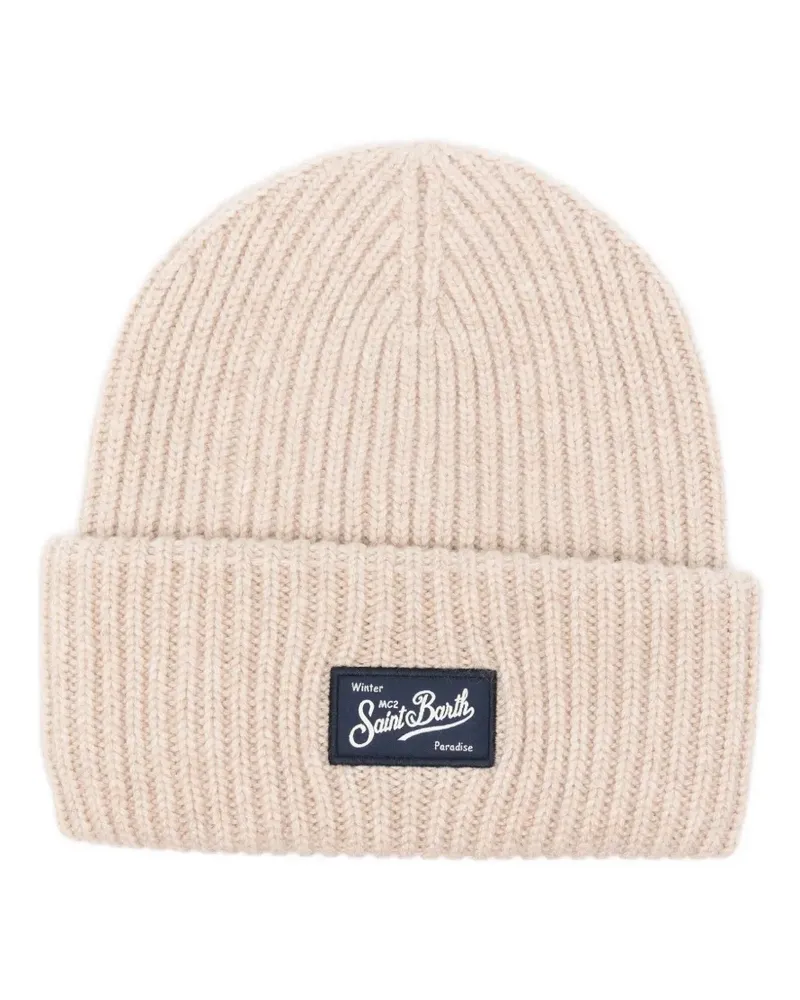 MC2 Saint Barth ribbed-knit beanie - Nude Nude