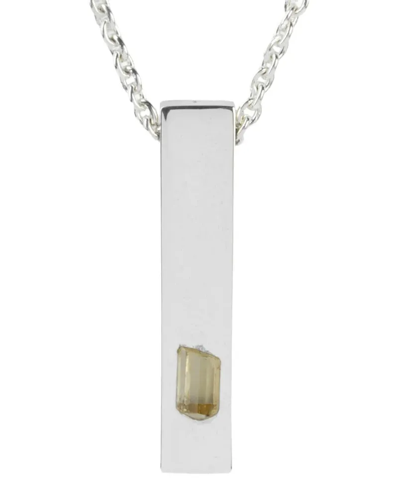 Parts Of Four sterling-silver Amulet Cuboid scapolite necklace - Silber Silber