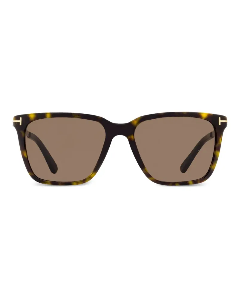 Tom Ford Garrett Sonnenbrille in Schildpattoptik - Braun Braun