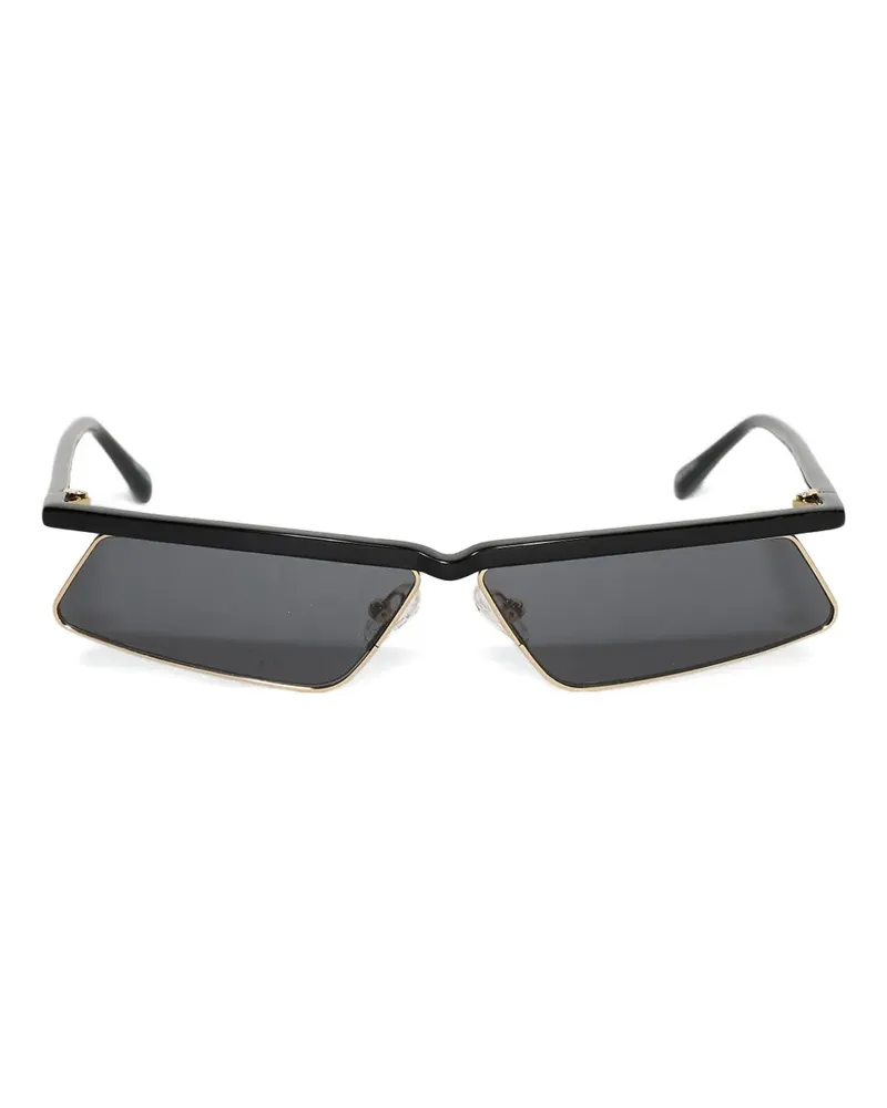 ATTICO Aria geometric-frame sunglasses - Schwarz Schwarz