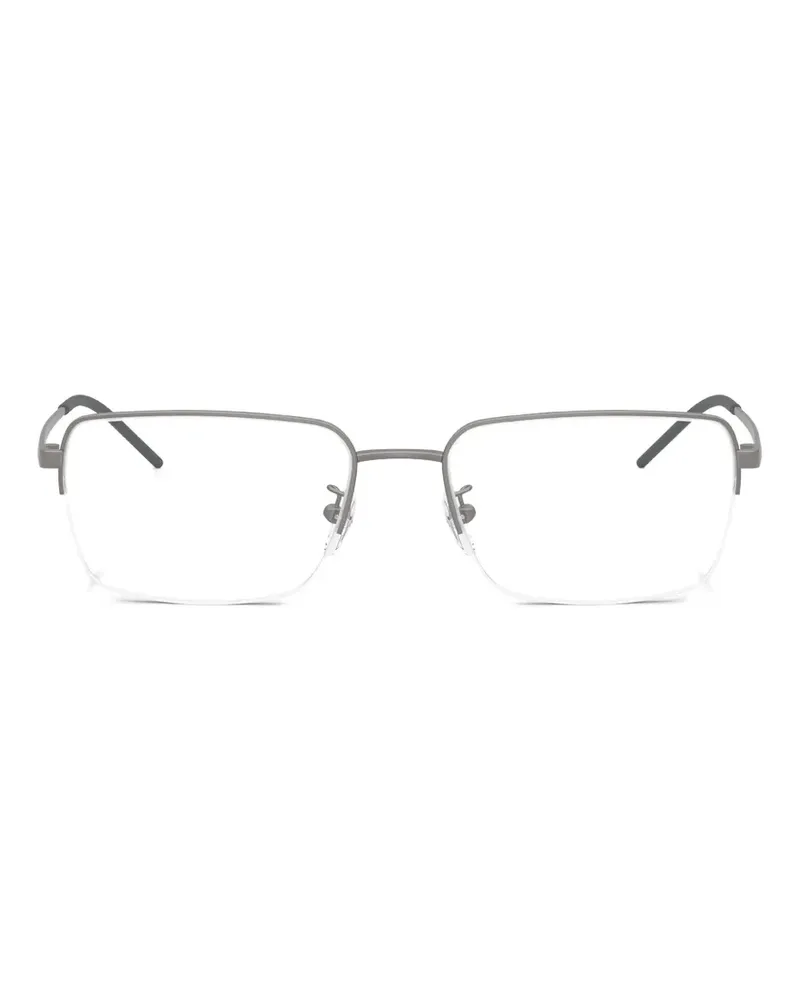 Emporio Armani rectangle-frame glasses - Grau Grau