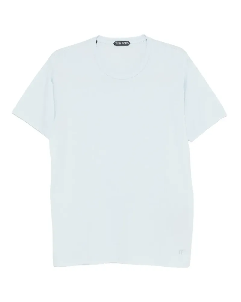 Tom Ford T-Shirt mit rundem Ausschnitt - Blau Blau