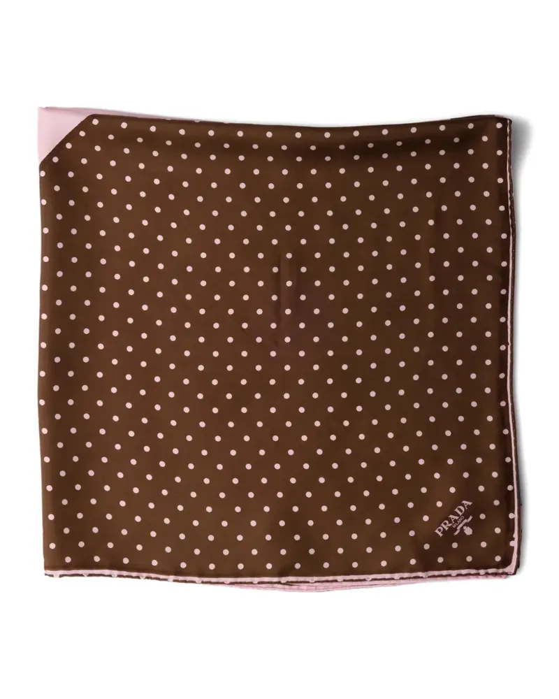 Prada Schal mit Print - Braun Braun
