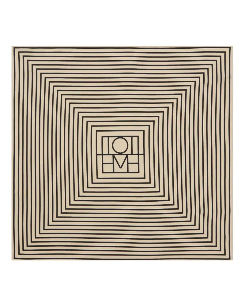 Totême Seidenschal mit Monogramm - Nude Nude