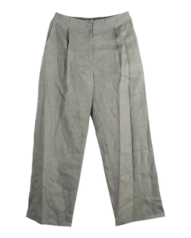 AMOMENTO pleated wide-leg trousers - Grün Grün