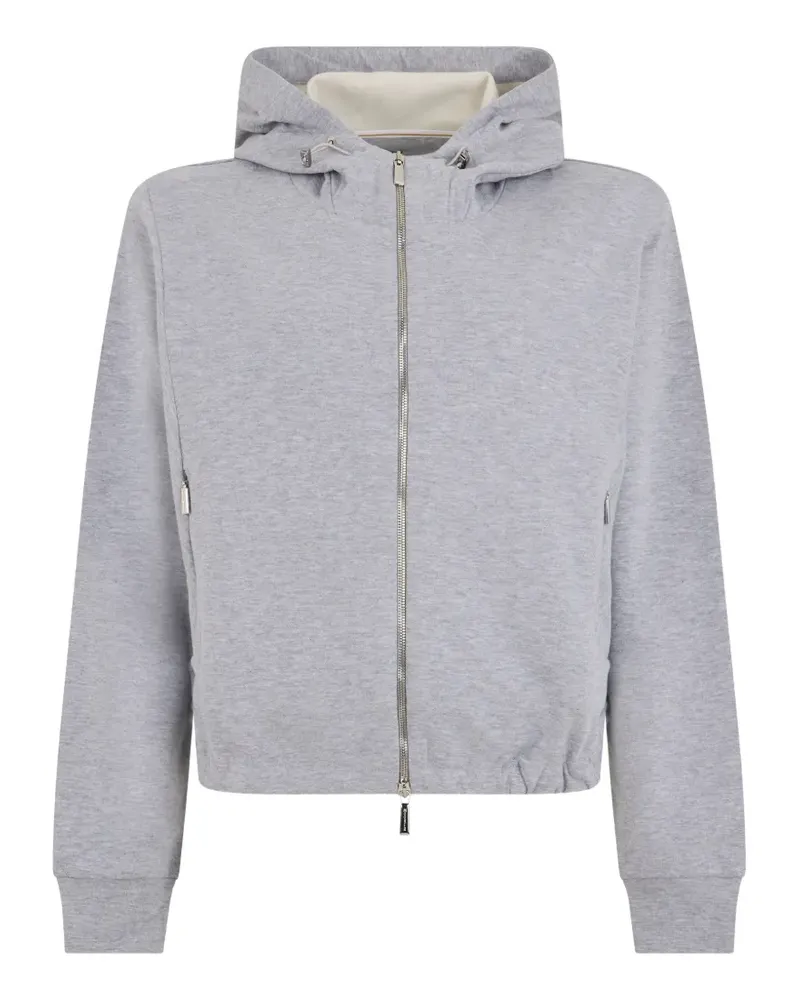MOORER Liriacad Kapuzenjacke mit Kordelzug - Grau Grau